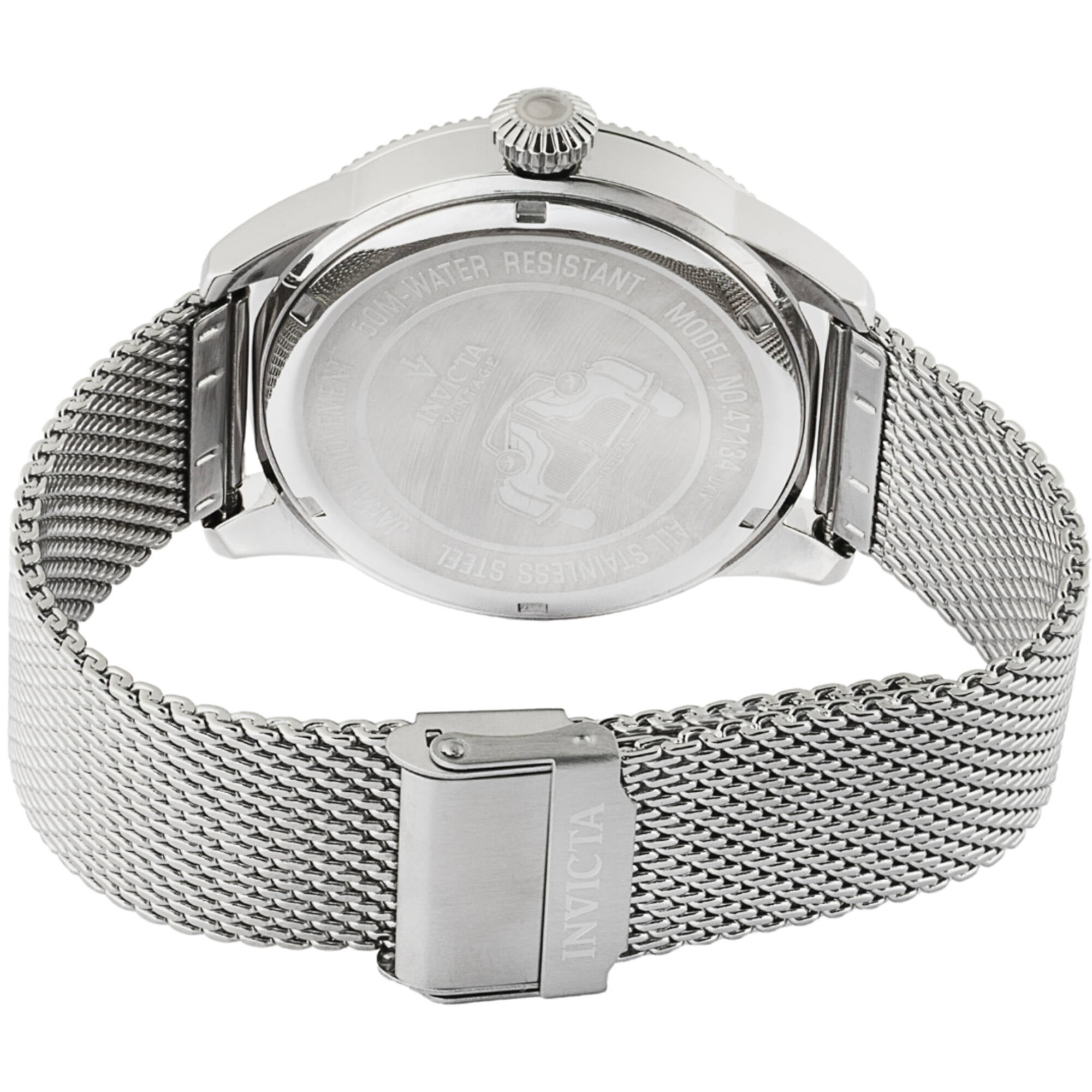 Invicta Men's Vintage Black Dial Watch - 47134