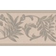thumbnail image 1 of Beige Green Floral Wallpaper Border Retro Design, Roll 15' x 5'', 1 of 3