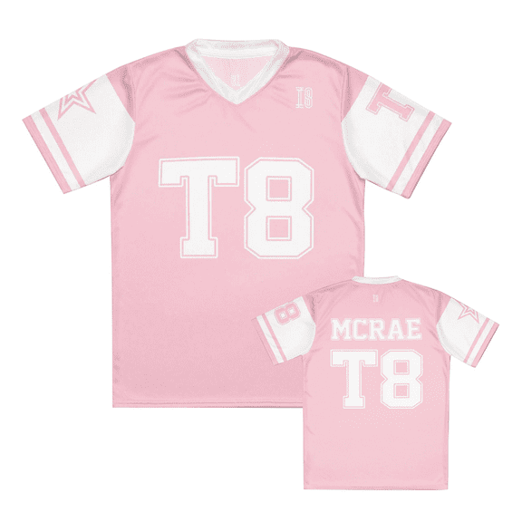 Tate McRae Jersey 2025 New Spring/Summer Men‘s and Women‘s Sportswear T8 McRae Football Jersey V-Neck T-Shirt y2k Top