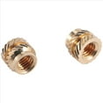 thumbnail image 2 of 100Pcs M3 Thread Knurled Brass Threaded Heat Set Insert Embedment Nut,M3X5X4,for 3D Printer 2.4 Etc, 2 of 10