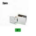thumbnail image 1 of 2pc Bathroom Shower Glass Door Hinges Cabinet Cupboard Hardware Clamp Hinge, 1 of 5