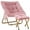 Pink, variant on HABUTWAY Comfy Saucer Chair, Foldable Living Room Chairs, Soft Faux Fur Lounge Chair for Bedroom, Reading Chairs for Adults, Kids, X-Large (with Ottoman, Grey)