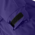thumbnail image 3 of BRGZLK Men Windbreaker Solid Color Thickened Long Sleeve Hooded WaterProof Windbreaker Warm Cotton Coat Casual Cozy Coats with Pochet Purple L, 3 of 4