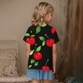 thumbnail image 4 of Virmaxy Boys Girls Cute Printed Tops Kids Baby Short Sleeve Round Neck Tops Summer Loose Trend Pullover Shirt Black 3 Years, 4 of 7