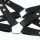 thumbnail image 3 of Arnés de pecho de sujeción de material cuero de imitación para hombre Correa para el cuerpo Cinturón para el Yuyangstore hombres de arnés con arnés negro, 3 of 8