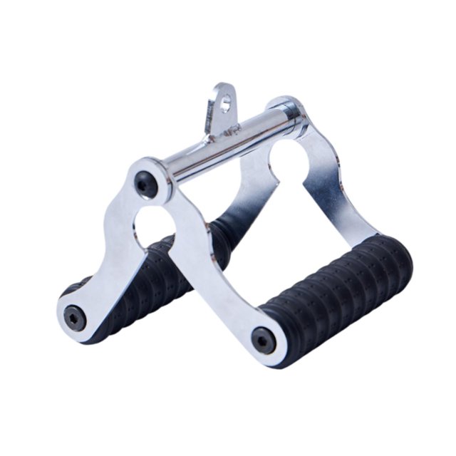 ZheElen V Bar Landmine Handle Attachment Strength Training Exercise Metal Silver 14 x13 x3.5 cm