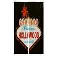 thumbnail image 1 of ABPHQTO Welcome To Hollywood Japanese Noren Curtain Doorway Door Window Treatment Curtains Cotton Linen Curtain 85x120 cm, 1 of 1