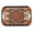 Dark Red Pattern, variant on Serving Trays with Handles, 14.5 x 9.8 inch Rectangular Plastic Tray for Restaurant, Kitchen, Tropical Leaf Pattern Monstera In The Style