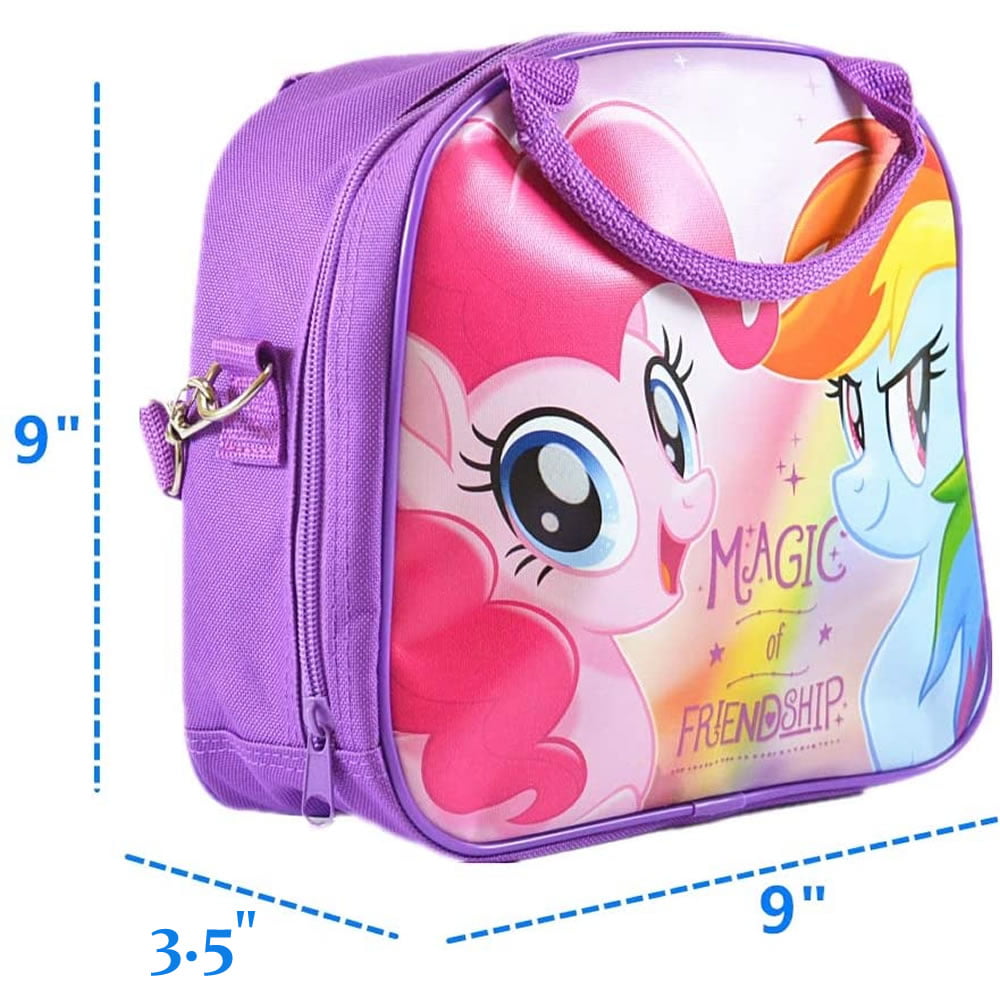 Hasbro, Toys, My Little Pony Mini Tin Metal Lunch Box With Little Ponies  Toy Hauler Purse