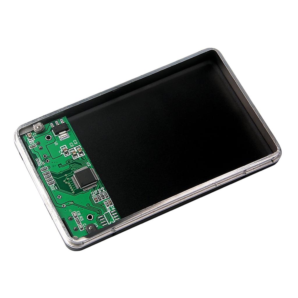 LeeQinersw 2Pieces Mini Hard Drive Enclosure, USB 2.0 to 1.8 Inch CE ZIF Aluminium External