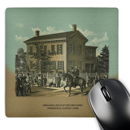 3dRose  Abraham Lincolns Return Home Springfield  Illinois (1898)  MousePad price history on PriceWatchPro