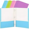 Enday Folder with Pockets and Prongs 2 Pocket Portfolio Folder for School and Office, Multicolor 24 pcs