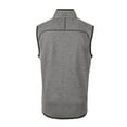 thumbnail image 3 of Men's-Cutter & Buck  Heather Gray Seattle Sounders FC Big & Tall Mainsail Sweater-Knit Full-Zip Vest, 3 of 3