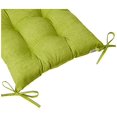 thumbnail image 3 of Pillow Perfect Indoor/Outdoor Green Textured Solid Tufted Seat Cushion, 2-Pack, 3 of 5