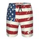 thumbnail image 3 of Balery Vintage American Flag Traje de Baño Estilo Hawaiano para Hombre, Shorts de Secado Rápido con Bolsillos-Medium, 3 of 6
