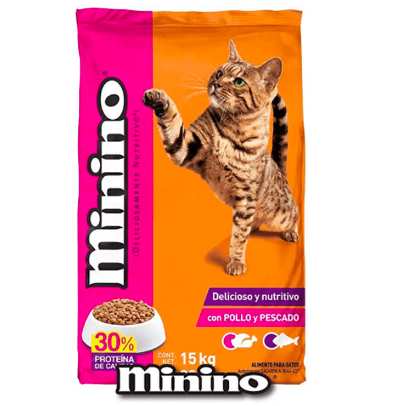 Alimento para Gato Minino 15 Kg Minino Alimento para Gato 15 Kg