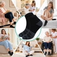 thumbnail image 6 of LOFIR Bamboo Viscose Diabetic Socks for Women Men - 5 Pairs Wide Non Binding Neuropathy Socks, Seamless Loose Cushion for Swollen Feet, Size 9-11, 6 of 6