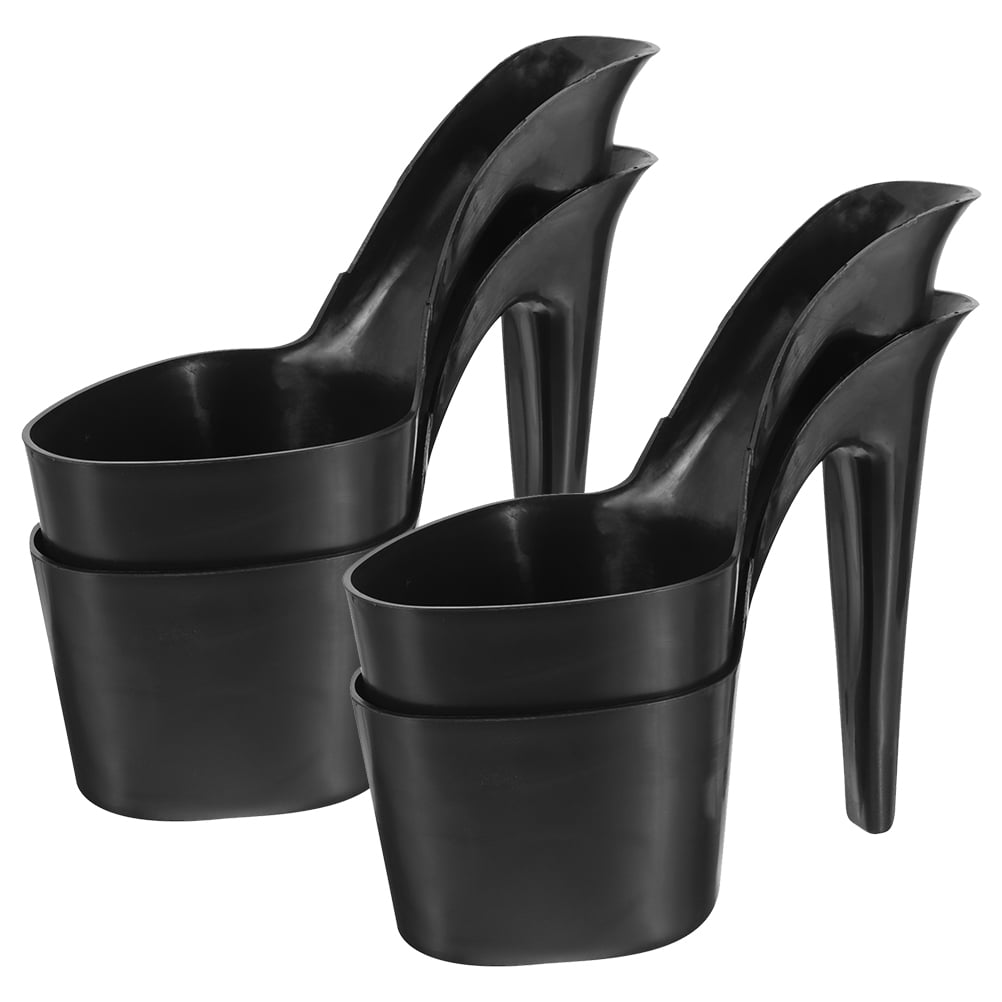 4Pcs High Heel Planter Set Plastic Decorative Flower Pots for Gardening and Bonsai