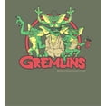 thumbnail image 6 of Gremlins Red Circle Logo Adult Olive Long Sleeve Hoodie-XL, 6 of 7