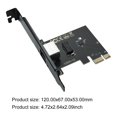 thumbnail image 2 of Tarjeta de red Gigabit Ethernet PCI Express, adaptador de red PCIe de 10M/100M/1000Mbps, 2 of 8