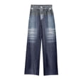 thumbnail image 5 of WTOBBY Women's Casual Print Jeans, Sporty Jeans Style Pants with a Comfortable and Relaxed Fit, Ideal for Leisure Activities and Everyday Wear,Sky Blue 2XL, 5 of 8
