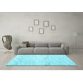 thumbnail image 3 of Ahgly Company Indoor Rectangle Abstract Light Blue Contemporary Area Rugs, 7' x 10', 3 of 4