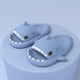 thumbnail image 4 of Sunloudy Ladies Mens Cute Shark Pantuflas Antideslizantes Boca de tiburón Zapatillas abiertas Sandalias de suela de verano Zapatos de playa informales Sunloudy Moda multi - ocasión, 4 of 9