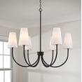 thumbnail image 5 of Capital Lighting 455261-550 Averitt 6 Light 37" Wide Chandelier - Black, 5 of 7
