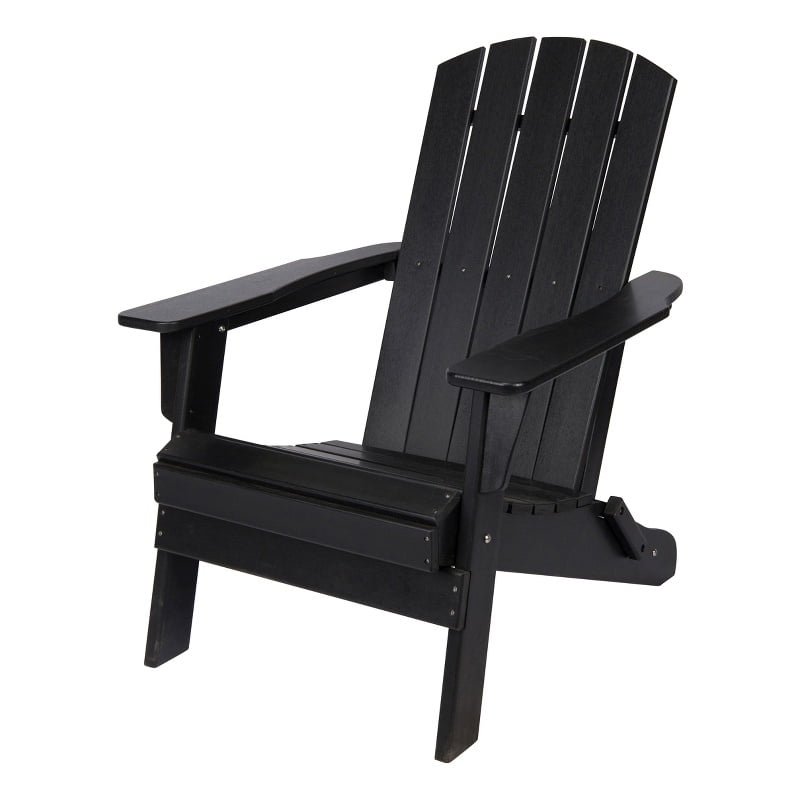 Shine Company AllWeather Resin Patio Porch Folding Adirondack Chair in