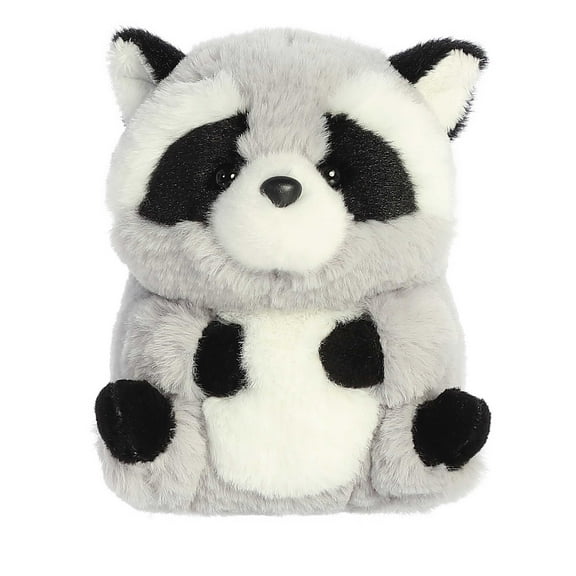 Aurora - Mini Gray Rolly Pet - 6" Ripley Raccoon - Playful Stuffed Animal