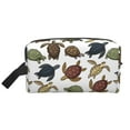 thumbnail image 2 of Uemuo Various Turtle Pattern Portable Toiletry Bags with Handle, Waterproof travel Make up Bags for Women, Large Capacity Travel Cosmetic Bags, 2 of 9