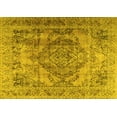thumbnail image 1 of Ahgly Company Machine Washable Indoor Rectangle Persian Yellow Traditional Area Rugs, 8' x 10', 1 of 4