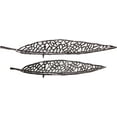 thumbnail image 2 of Metal Leaf Tray, Set of 2 31", 24"W, Black, 2 of 5