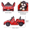 thumbnail image 3 of VOLTZ TOYS 12V Ride on Car for Kids, Official Licensed SVJ 12V Battery Powered Electric Ride-on Car Motorized Toy Vehicle for Children with Remote, Leather Seat, LED Lights and MP3 Player (Red), 3 of 7