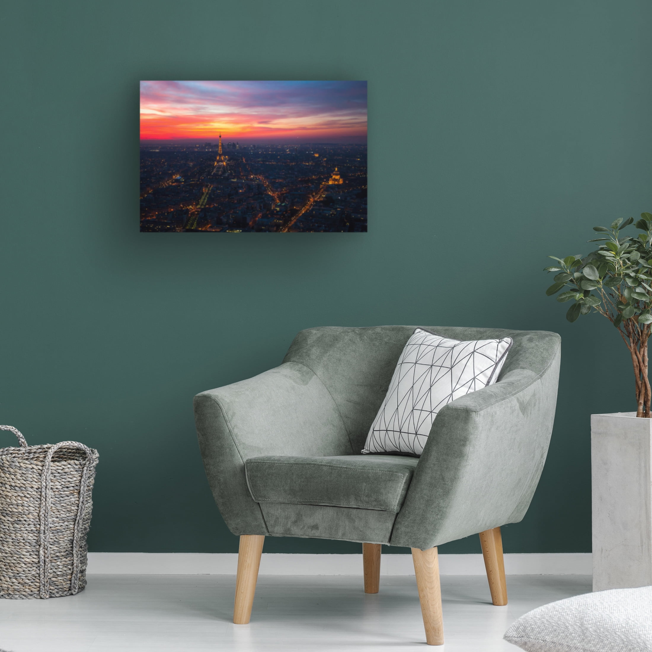 Trademark Fine Art William Jackson Paris Sunset From Montparnasse Canvas Wall Art