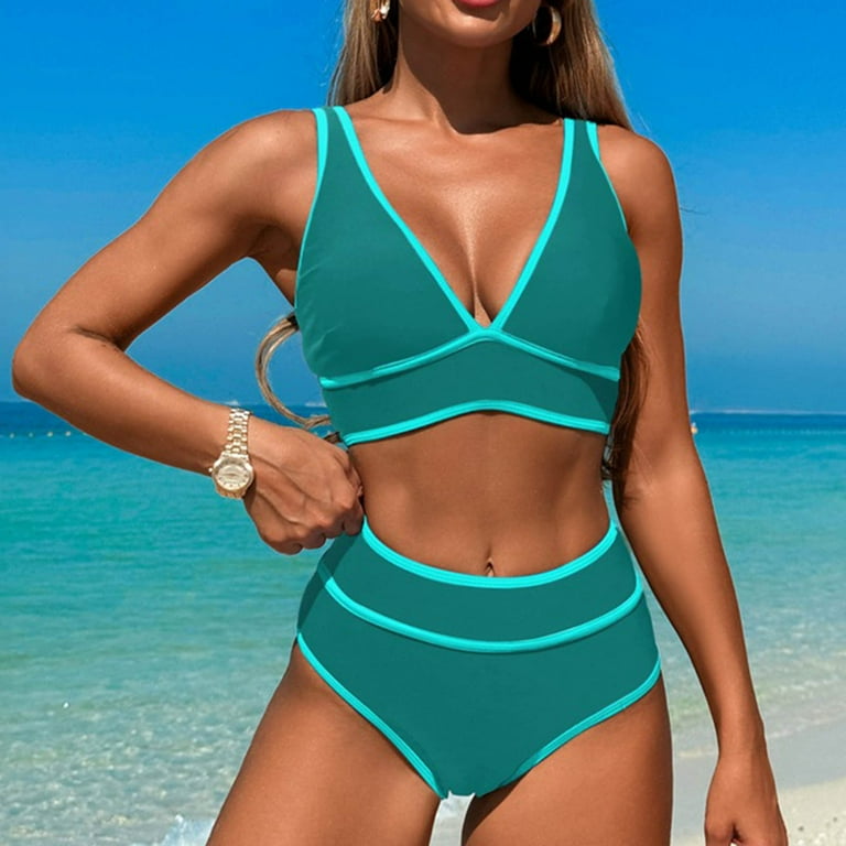 Zuesphe Swimsuit for Women Over 50 Plus Size Sexy Bathing Suits for Women  Tummy Control Swimwear for Women One Piece Casual Beachwear Outfits for  Women Plus Size Color Block Print
