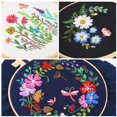 thumbnail image 4 of PENGXIANG 3 Sets Embroidery Cross Starter Stitch Kit  Pattern and Instructions Cross Stitch Kit Color Threads and Tools For Beginners-Handmade Embroidery DIY Craft, 4 of 11