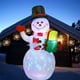 thumbnail image 5 of Árbol de Navidad inflable, muñeco de nieve, Papá Noel, oso grande, muñeco de jengibre, modelo de muñecas, LED incorporado, decoraciones al aire libre, decoración de fiesta de jardín（W-QM0004-1.8M, 5 of 5