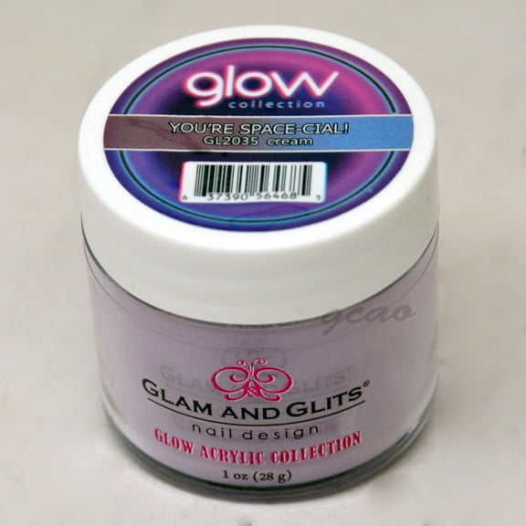 Glam and Glits GLOW ACRYLIC Glow in the Dark Nail Powder 2035 Youre-Space-Cial