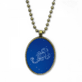 thumbnail image 1 of Star Universe Scorpio Constellation Pattern Necklace Vintage Chain Bead Pendant Jewelry Collection, 1 of 3