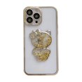 thumbnail image 1 of Chapado De Lujo Con Lente De Arena Movediza Kitty Cat Funda Del Teléfono Para iphone 14 Plus 13 12 11 14 Pro Max Transparente Suave Carcasa Completa A Prueba De Golpes Proteger Cubierta Para 7 8 X Xs, 1 of 4