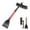 A, variant on Detachable Multifunctional Snow Removal Shovel Car Snow Brush Ice Scraper with PVC Bristles Telescopic Rod Household Winter Cleaning Tool for Vehicle Maintenance
