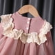 thumbnail image 3 of Vestido de princesa de primavera y otoño para niñas, vestido de gasa de algodón de moda con manga larga y mono, 3 of 5