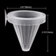thumbnail image 2 of 4Pcs Aquarium Leak Feeder, Plastic Live Red Worm Fish Feeder Conical Basket Shrimp Feeding Cup with Suction Cup, 2 of 5