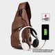 thumbnail image 4 of RKSTN crossbody bags for women Sling Bag For Men Women Shoulder Backpack Chest Bags Daypack With Earphone Hole For Hiking Camping Outdoor Trip, 4 of 9