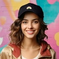 thumbnail image 4 of Dalix Robot Embroidered Glow in the Dark Retro Dad Hat Cotton Baseball Cap Adjustable Mens in Black, 4 of 5