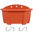 thumbnail image 4 of MasteelfCA 1 Set Semi-circular Plastic Plant Pot Useful Flower Holder Hanging Planter, 4 of 8