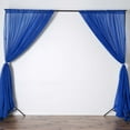 thumbnail image 5 of Efavormart 10FT Fire Retardant Royal Blue Sheer Voil Curtain Panel Backdrop For Window Wall Decoration - Premium Collection, 5 of 10