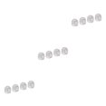 thumbnail image 1 of Maytalsory 4Pcs/Lot Rhinestone Car Tire Valve Caps Caps Shining Diamond Dustproof White Style A 3Set, 1 of 6