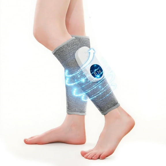 Runbaixing 2 Pack Leg Massager, Calf Air Compression Massager with Heat 3 Intensities, 3 Modes, Cordless Leg Massager for Pain Relief